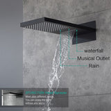 9"x26" Bologna LED Music Shower System By Cascada Showers - Cascada Showers