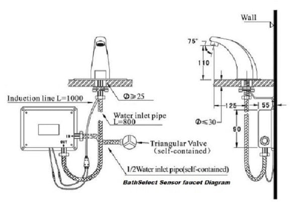 Cascada AquaSense faucet solid body construction