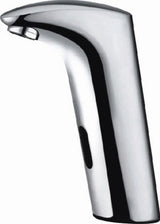 Close up of SmartFlow automatic faucet spout and sensor window