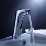 Curved Cascada SmartFlow automatic faucet front view