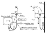 Automatic Hands Free Contemporary Sensor Faucet (Hot & Cold) - Cascada Showers