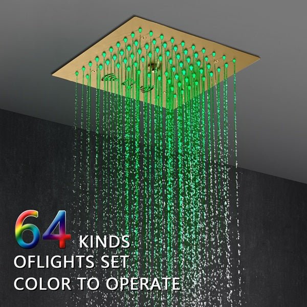 Cascada 12" Siena Digital Music LED Shower System - Cascada Showers