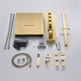 Cascada 16" Turin Digital Rainfall LED music Shower System - Cascada Showers