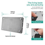 Cascada 16”x28” Music LED shower system with built-in Bluetooth Speakers, - Cascada Showers