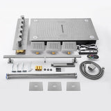 Cascada 16”x28” Music LED shower system with built-in Bluetooth Speakers, - Cascada Showers