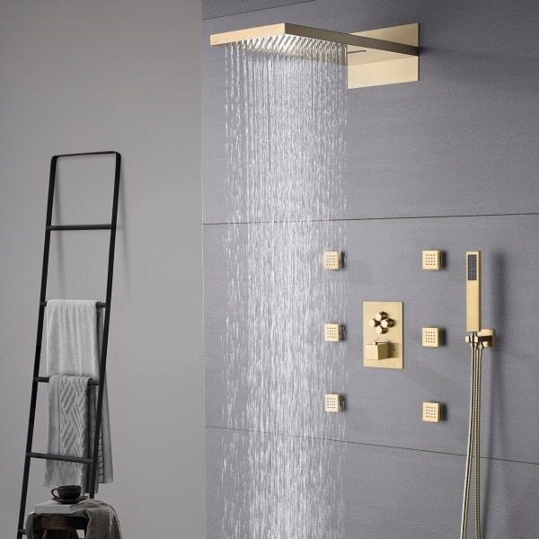Cascada Annecy 9"x22” Rectangular Shower System - Cascada Showers