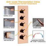 Cascada Capri 9"x22” Music LED Shower System: The Shower System that Has It All - Cascada Showers