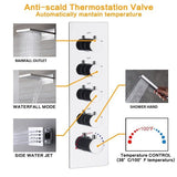 Cascada Capri 9"x22” Music LED Shower System: The Smart Way to Shower - Cascada Showers