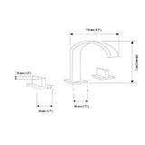 Cascada faucet components including spout handles and connection pipes