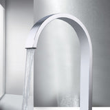 Cascada faucet package includes spout, handles, connecting pipes, and inlet pipes