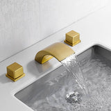 Cascada Deck Mounted Waterfall Bathroom Sink Faucet - Cascada Showers