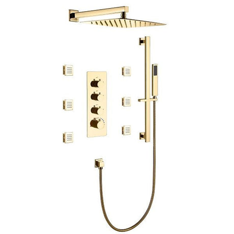 Cascada Geneva 12” Rainfall Shower set - Cascada Showers