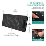 Cascada Genoa 16"x36" Matte Black Music LED Digital Shower System - Cascada Showers