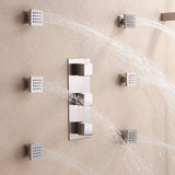 Cascada Luxury 20" LED Rainfall Shower System: Thermostatic Control - Cascada Showers