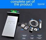 Cascada Veneto complete smart shower package with touchscreen digital mixer and LED head