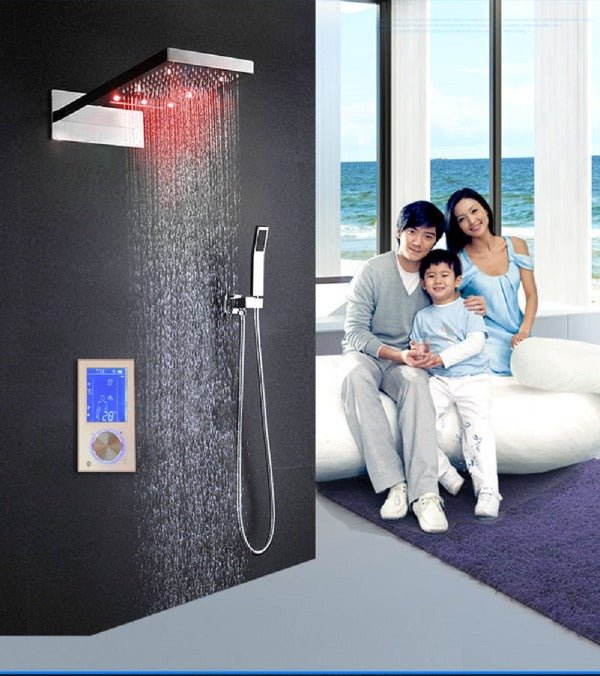Cascada Veneto LCD touchscreen control panel for digital shower mixer