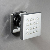 Cascada Modern Design 2” Square Body Spray Shower Jet with built-in 16-Nozzles - Cascada Showers
