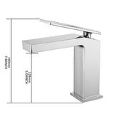 Cascada Modern Design Single Handle Bathroom Sink Faucet - Cascada Showers