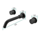 Cascada Modern Design Wall Mounted Bathroom Sink Faucet (Waterfall) - Cascada Showers