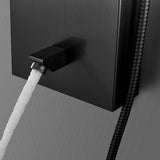 Cascada Showers 47" Matt Black Indoor Shower Panel: Modern Luxury for Your Bathroom - Cascada Showers