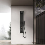 Cascada Showers 47" Matt Black Indoor Shower Panel: Modern Luxury for Your Bathroom - Cascada Showers