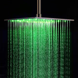 Cascada Tuscany 16" Luxury Bathroom Shower Set with LED Rainfall Shower Head, 6 Massage Jets, and Thermostatic Control - Cascada Showers
