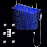 Cascada Tuscany Shower System: LED Rainfall, Massage, Thermostatic Control - Cascada Showers
