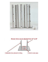 Cascada Tuscany Shower System: LED Rainfall, Massage, Thermostatic Control - Cascada Showers