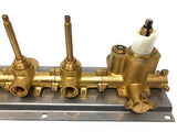 Contemporary 4-Knob Thermostatic Valve - Cascada Showers