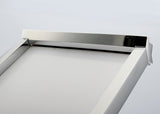 Deck Mounted Water Power Square LED Sink Faucet, Polished Chrome - Cascada Showers