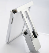 Deck Mounted Water Power Square LED Sink Faucet, Polished Chrome - Cascada Showers