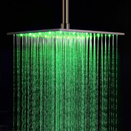 Fiji 16" Ceiling Mount Luxury Shower Set with 6 Massage Jets Spray (Chrome) - Cascada Showers