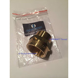 brass adapter fittings an fitting g thread metric bspt female to npt male pipe lead free 3 4 inch 3 4 taper threads g1 water 1 piece brass adapter fitting water line adapter pipe fitting solid structure durable G thread connector to NPT