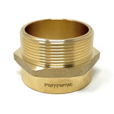 G Thread (Metric BSPP) Female to NPT Thread Male Pipe Fitting Adapter - Lead-Free (2" x 2") - Cascada Showers