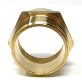 G Thread (Metric BSPP) Female to NPT Thread Male Pipe Fitting Adapter - Lead-Free (2" x 2") - Cascada Showers