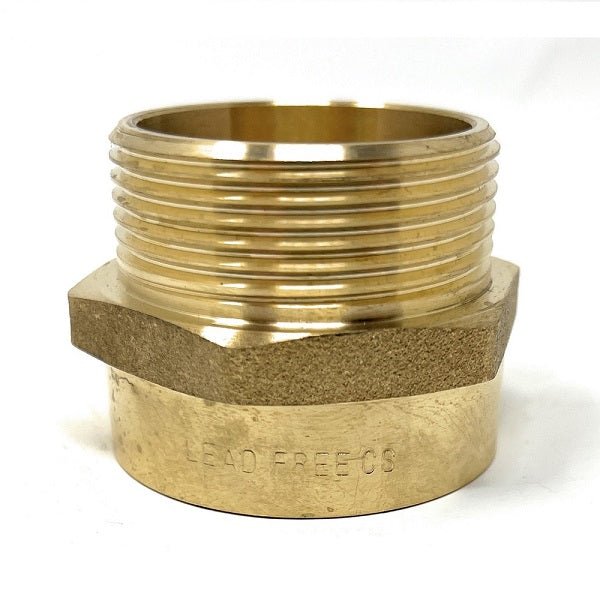 G Thread (Metric BSPP) Male to NPT Female Adapter - Lead-Free (1 1/2" x 1 1/2") - Cascada Showers