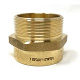 1 1/2" bspp to npt adapter; G Thread (Metric BSPP) Male to NPT Female Adapter - Lead-Free (1 1/2" x 1 1/2") - Cascada Showers