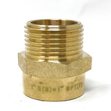G Thread (Metric BSPP) Male to NPT Female Adapter - Lead-Free (1" x 1") - Cascada Showers