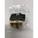 G1/2" Pipe fittings female Thread Water Pipe to 3/4" NPT Male Adapter - Cascada Showers