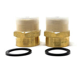 Lead-Free G Thread (Metric BSPP) Female to NPT Male Pipe Fitting Adapter - 1/4" - 3" - Cascada Showers