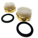 Lead-Free G Thread (Metric BSPP) Female to NPT Male Pipe Fitting Adapter - 1/4" - 3" - Cascada Showers