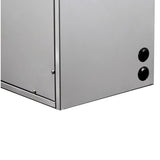 Steam generator inlet and outlet ports on Cascada stainless steel unit