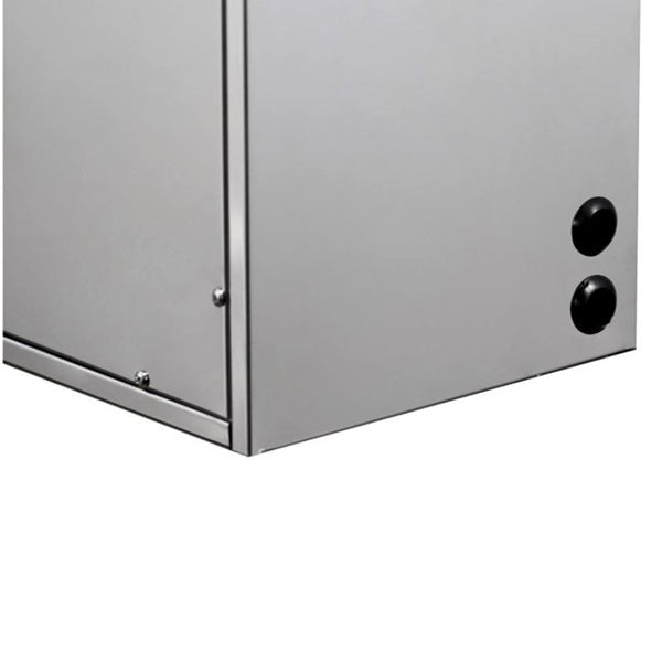 Steam generator inlet and outlet ports on Cascada stainless steel unit