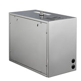 Back view of Cascada steam generator showing water and power connections