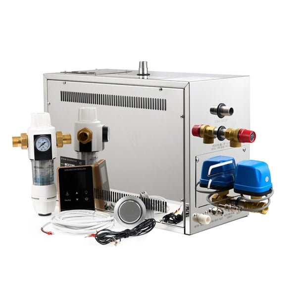 Cascada Bastu steam generator ready for installation in a home spa